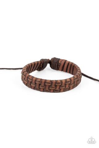 Rugged Pioneer - Brown Paparazzi Urban Bracelet (PZ-081)