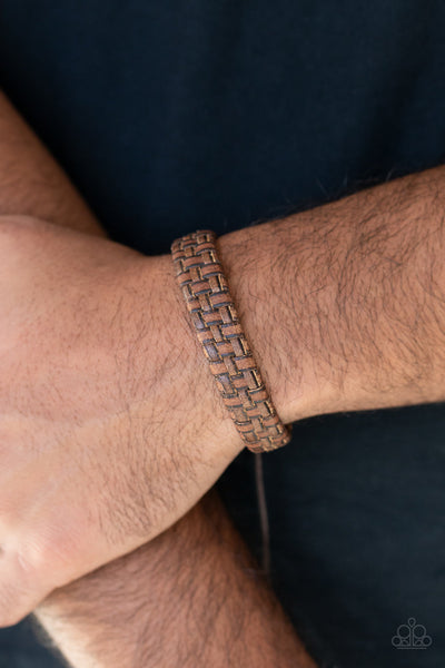 Rugged Pioneer - Brown Paparazzi Urban Bracelet (PZ-081)