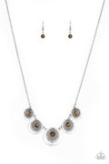 Solar Beam - Brown-Paparazzi Necklace (PZ-1439)