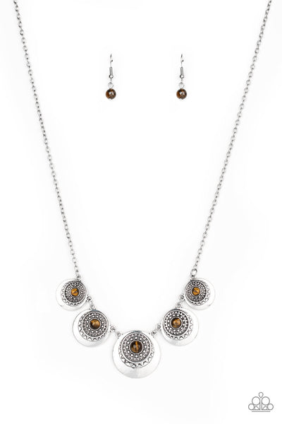 Solar Beam - Brown-Paparazzi Necklace (#1439)