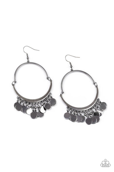 Speed of SPOTLIGHT - Black Paparazzi Earrings