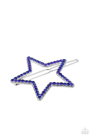 Stellar Standout - Blue Paparazzi Hair Accessories