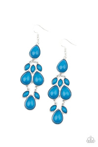 Superstar Social - Blue Paparazzi Earrings (#2135)