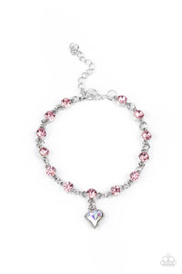 Sweet Sixteen - Pink Paparazzi Bracelet (#4721)