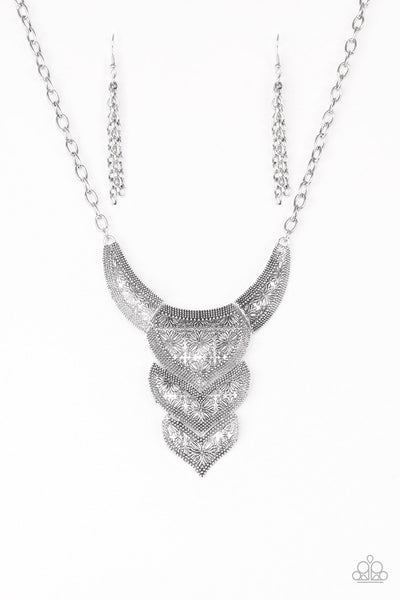 Texas Temptress - Silver-Paparazzi Necklace