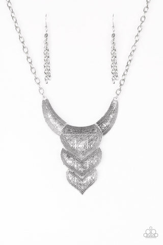 Texas Temptress - Silver-Paparazzi Necklace (#687)