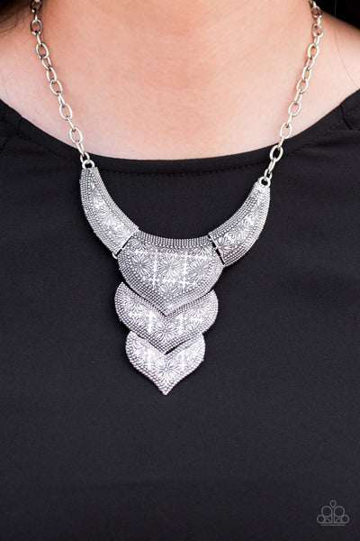 Texas Temptress - Silver-Paparazzi Necklace