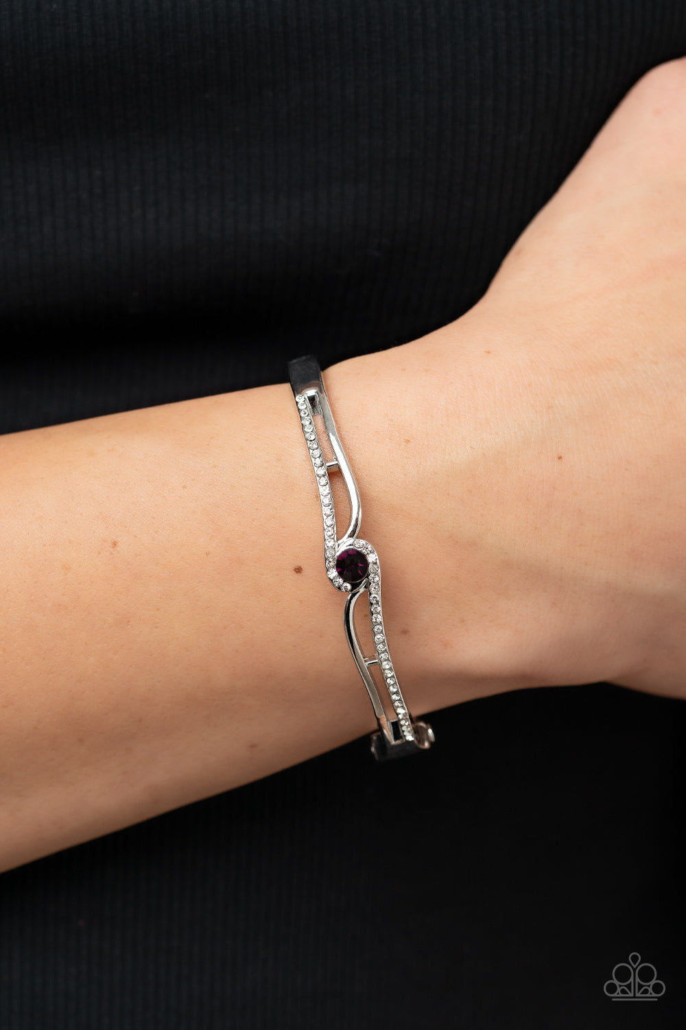 Top-Shelf Shimmer - Purple Paparazzi Bracelet (PZ-661)