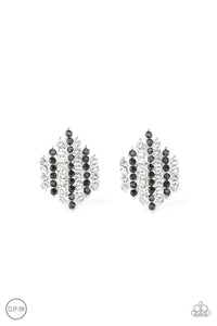 Paparazzi Earrings - Vegas Vega - Black