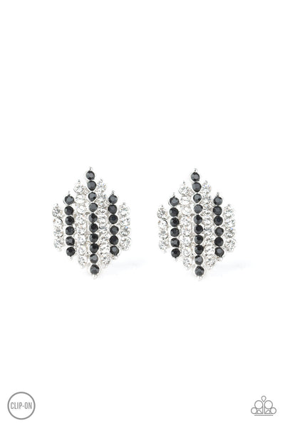 Paparazzi Earrings - Vegas Vega - Black
