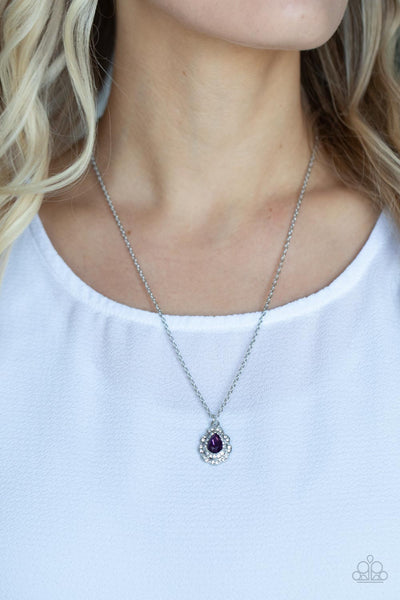 Vintage Validation - Purple Paparazzi Necklace