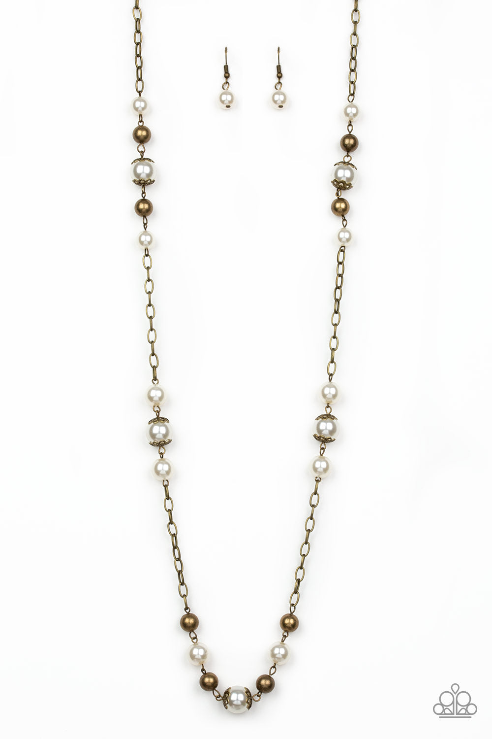 Paparazzi Necklace - Wall Street Waltz - Brass (#833)