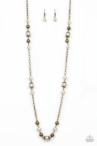 Paparazzi Necklace - Wall Street Waltz - Brass (#833)