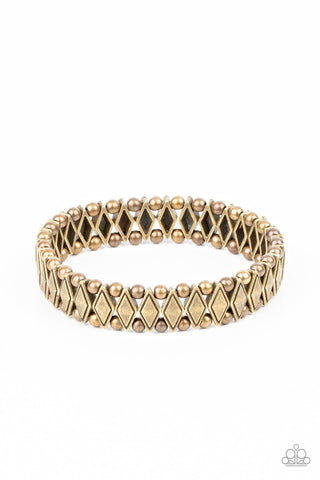 Abstract Advisory - Brass Paparazzi Bracelet