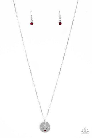 Paparazzi Necklace - All American, All The Time - Red (PZ-287)
