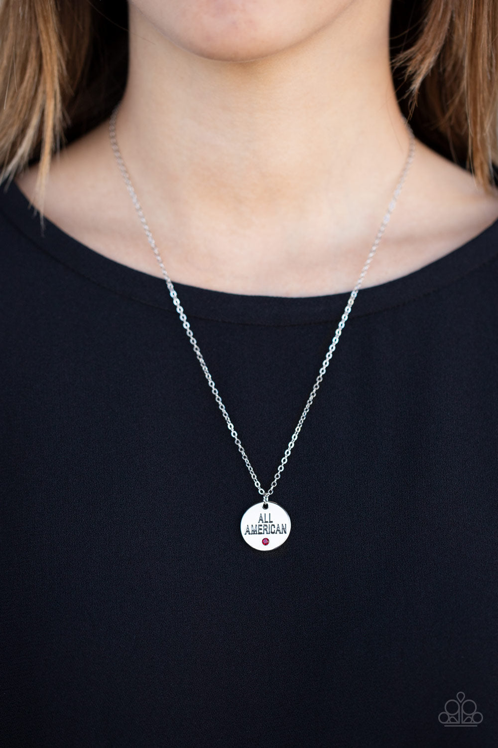 Paparazzi Necklace - All American, All The Time - Red (PZ-287)