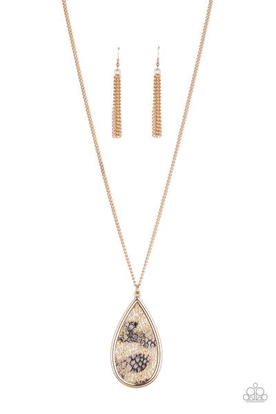 Artificial Animal - Gold-Paparazzi Necklace (PZ-114)
