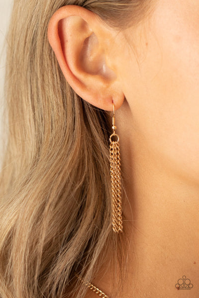 Artificial Animal - Gold-Paparazzi Necklace (PZ-114)