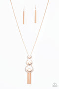 As MOON As I Can - Rose Gold Paparazzi Necklace