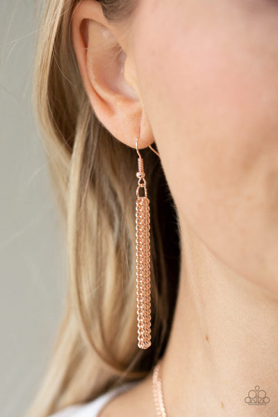 As MOON As I Can - Rose Gold Paparazzi Necklace