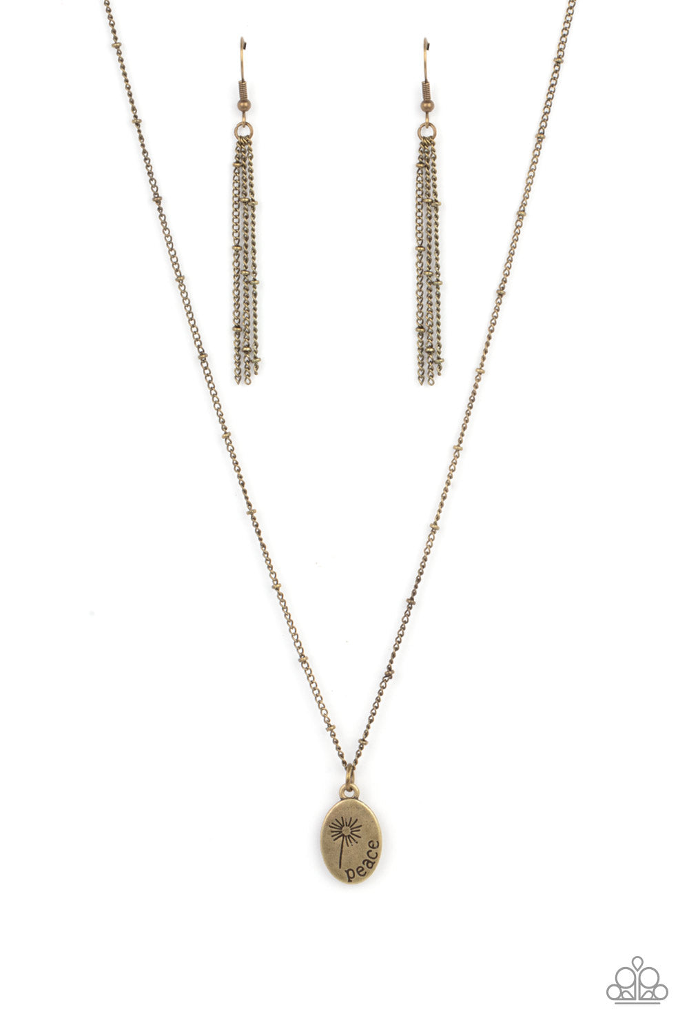 Be The Peace You Seek - Brass Paparazzi Necklace