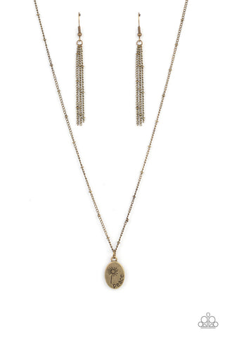 Be The Peace You Seek - Brass Paparazzi Necklace