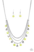 Beach Flavor - Green-Paparazzi Necklace (#1915)