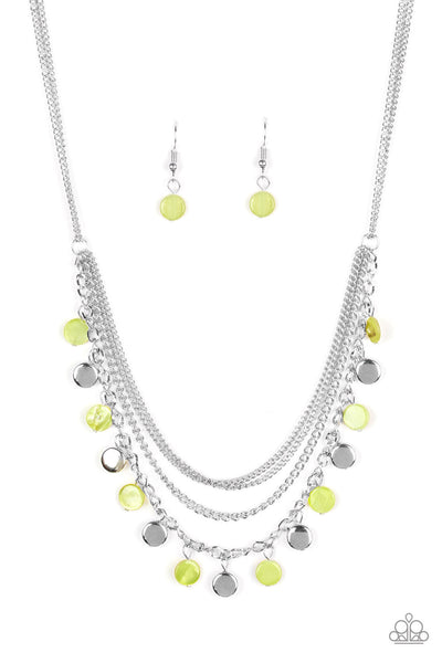 Beach Flavor - Green-Paparazzi Necklace (#1915)