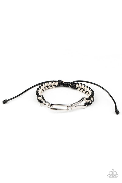 Bungee Bungalow - Black-Paparazzi Urban Bracelet (#1442)