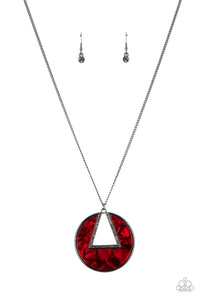 Chromatic Couture - Red Paparazzi Necklace (#249)