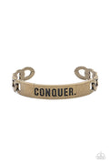 Conquer Your Fears - Brass Paparazzi Bracelet (PZ-028)
