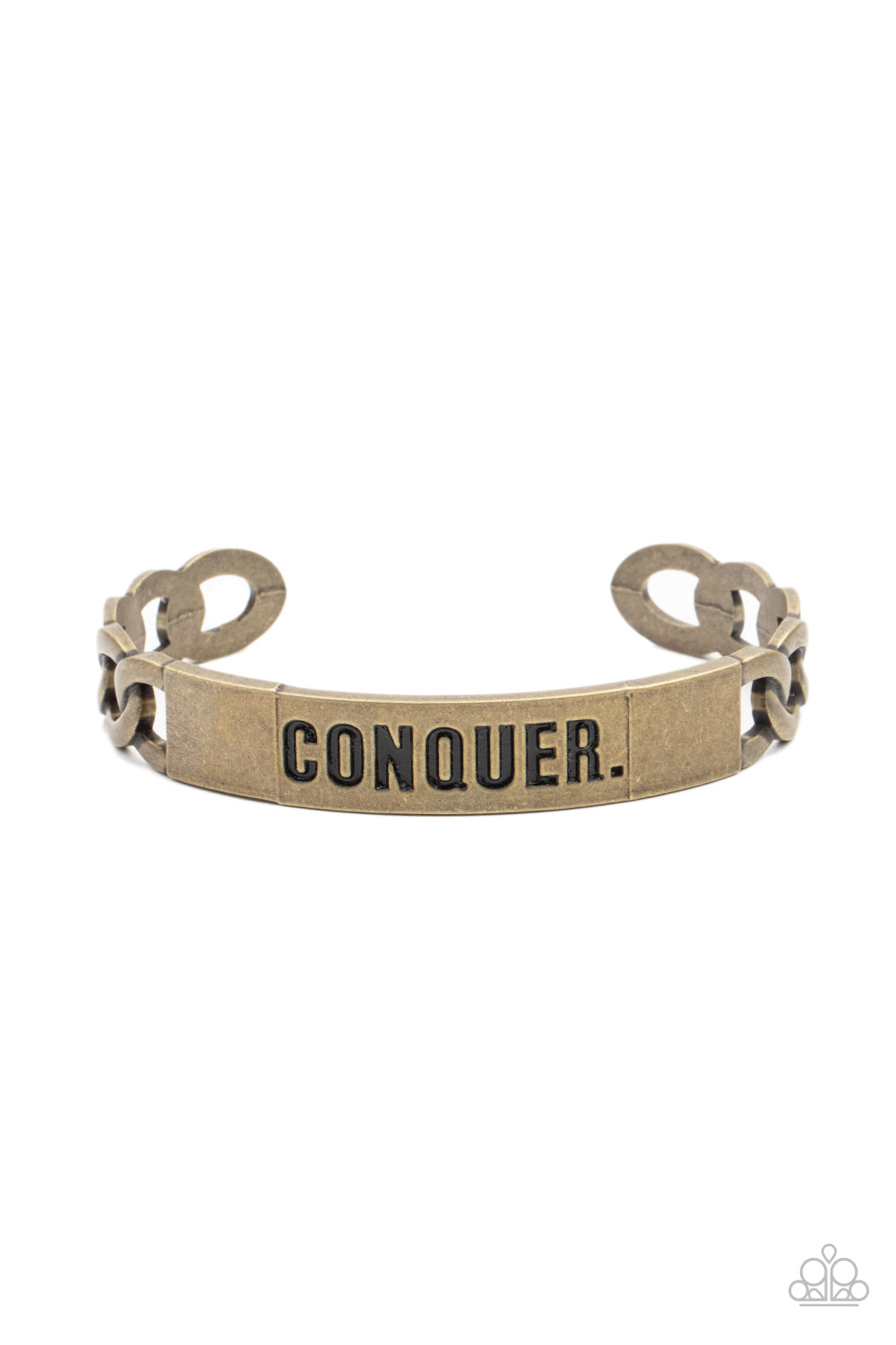 Conquer Your Fears - Brass Paparazzi Bracelet (PZ-028)
