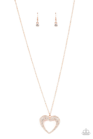 Cupid Charisma - Copper Paparazzi Necklace (#4653)