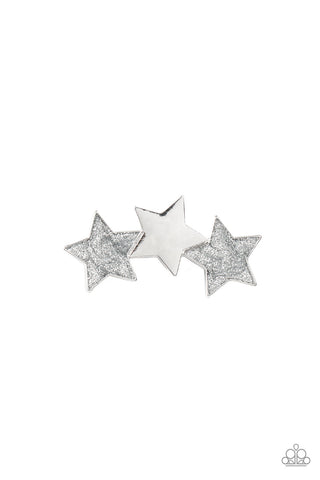 Dont Get Me STAR-ted!- Silver-Paparazzi Hair Accessories (#522)