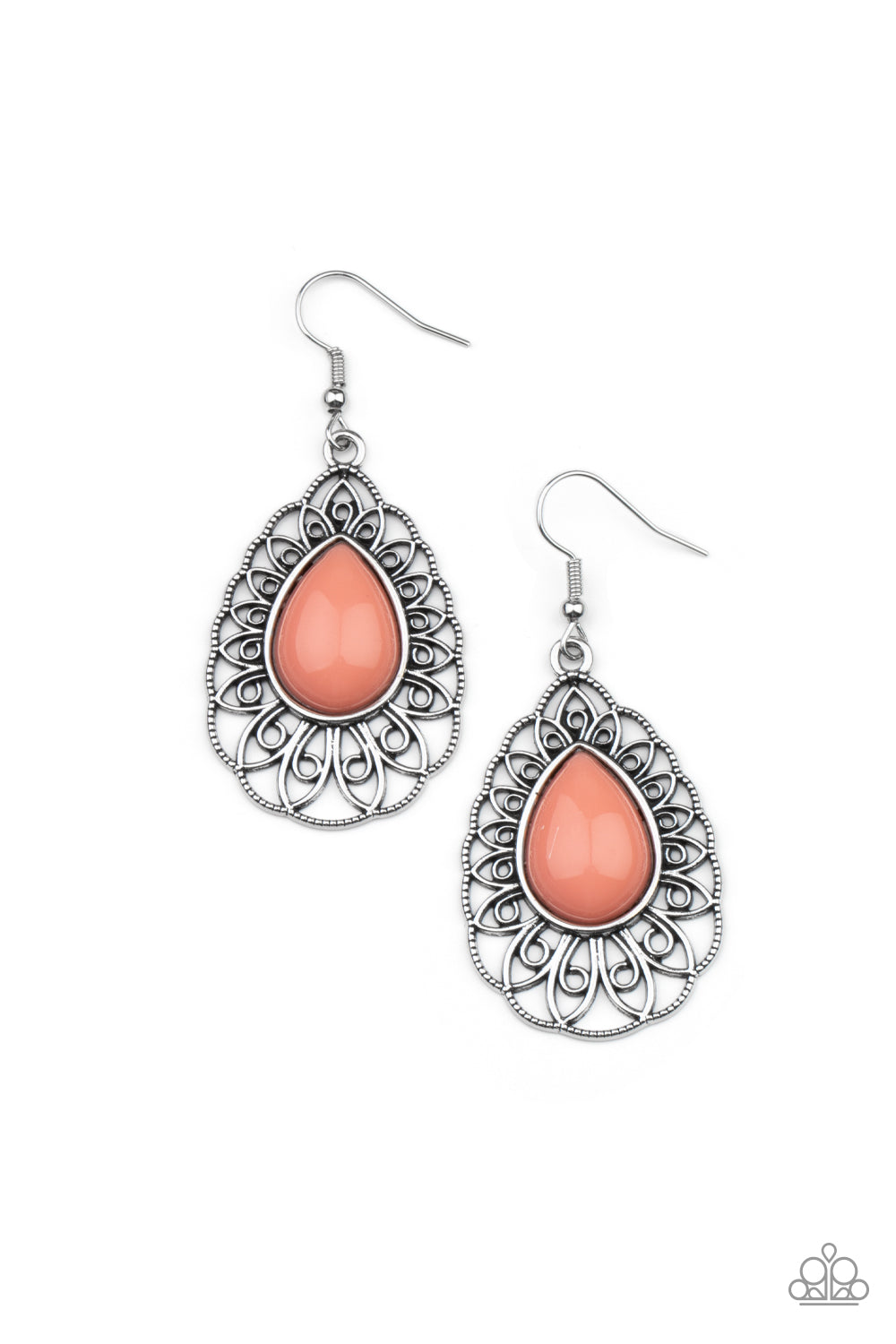 Dream STAYCATION - Orange Paparazzi Earrings