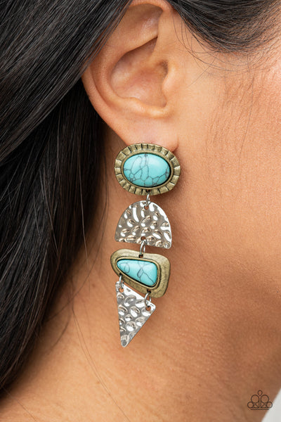 Earthy Extravagance - Multi Paparazzi Earrings (#4379)