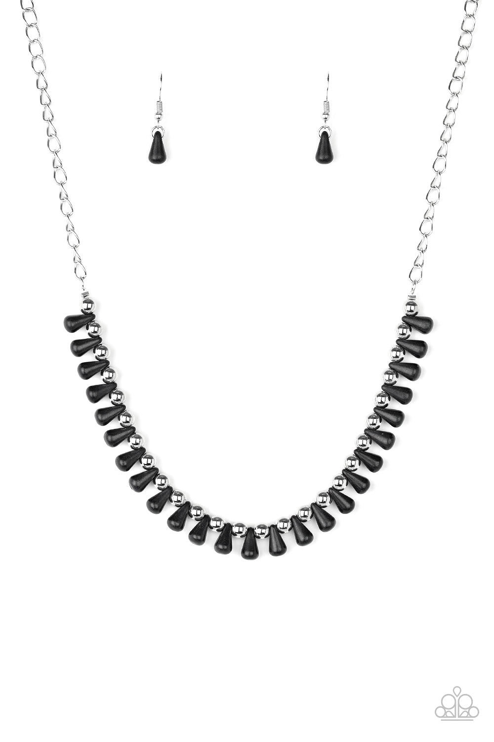 Extinct Species - Black Paparazzi Necklace