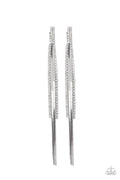 Paparazzi Post Earrings - Flavor of the SLEEK - White (#108)
