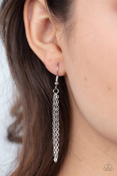 Paparazzi Short Necklace - Freedom Isnt Free - Silver (PZ-138)