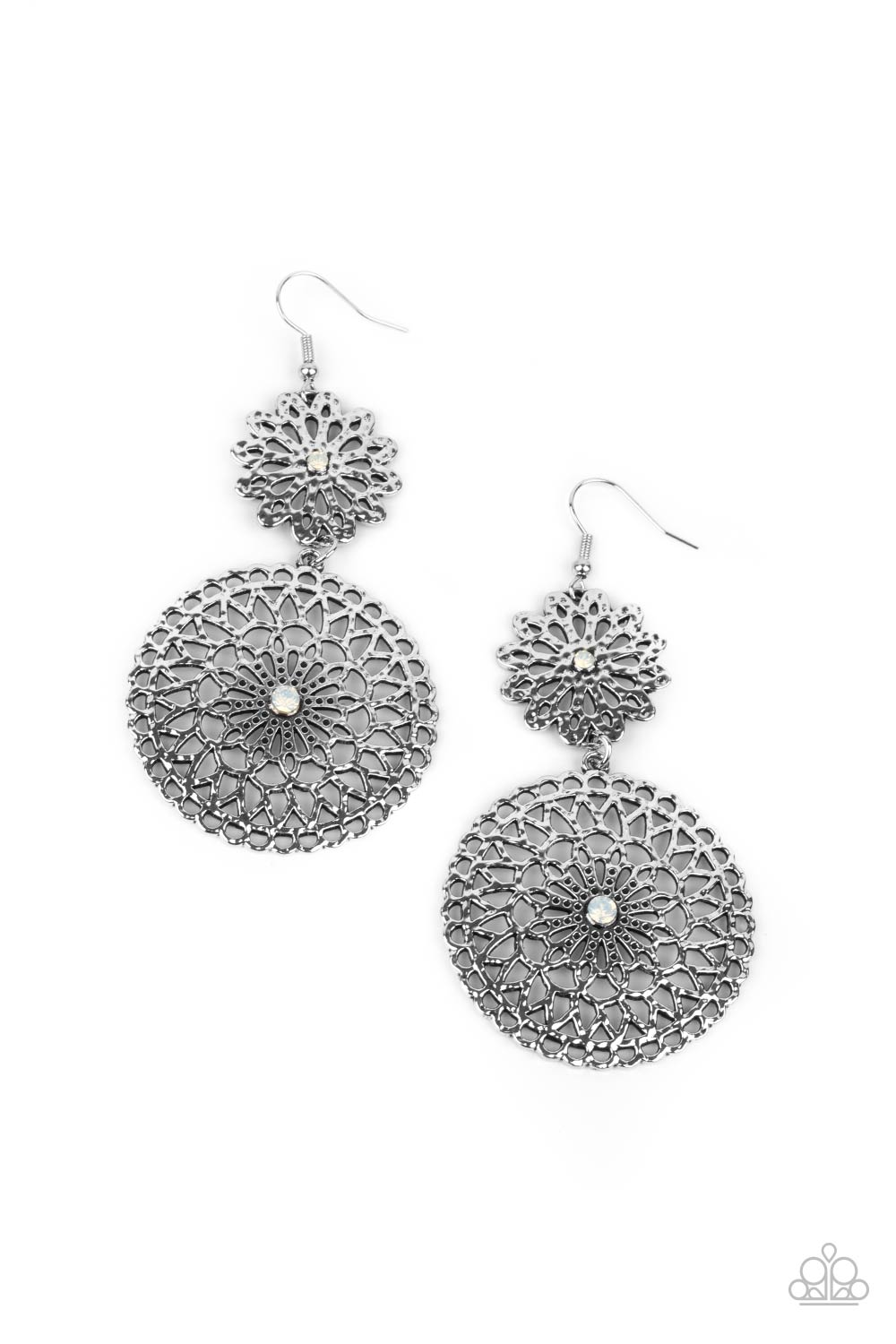 Garden Mantra - White Paparazzi Earrings