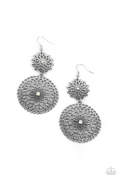 Garden Mantra - White Paparazzi Earrings
