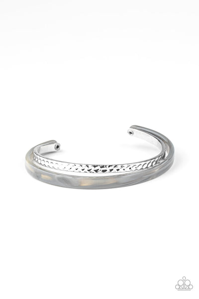 HAUTE On The Trail - Silver Paparazzi Bracelet (#2181)