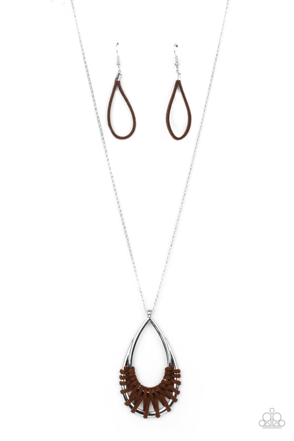Homespun Artifact - Brown Paparazzi Necklace (#2507)