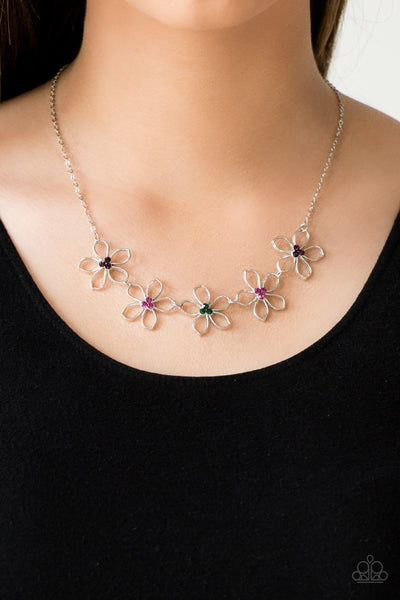 Hoppin Hibiscus - Multi Paparazzi Necklace