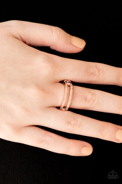 I Need Space - Rose Gold Paparazzi Ring