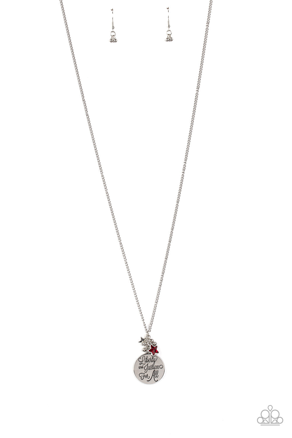Paparazzi Necklace - Liberty And Justice For All - Red (#1846)