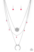 Lunar Lotus - Pink Paparazzi Necklace