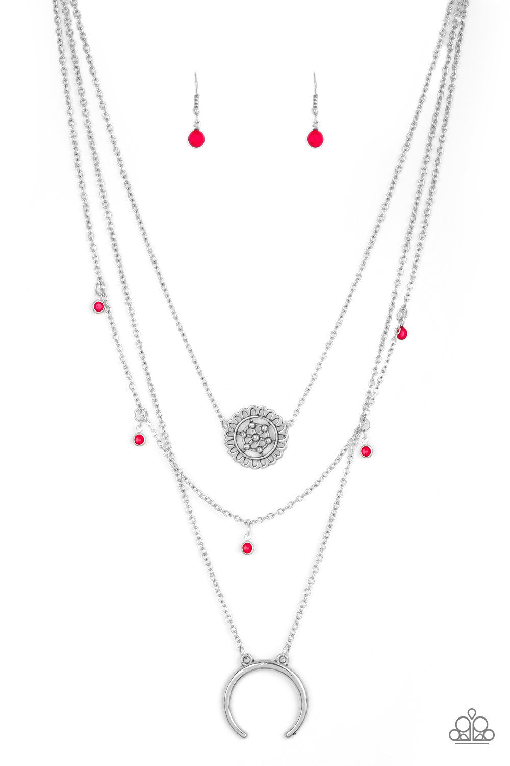 Lunar Lotus - Pink Paparazzi Necklace