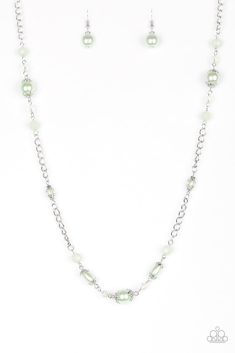 Paparazzi Long Necklace - Magnificently Milan - Green (#037)