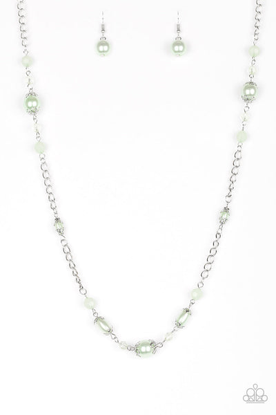 Paparazzi Long Necklace - Magnificently Milan - Green (#037)